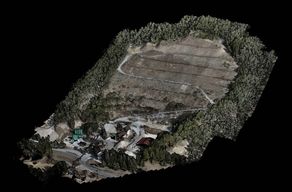 Rilievo laser scanner da drone