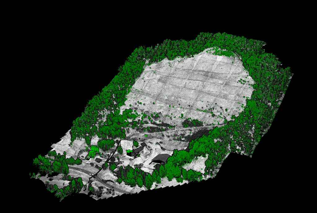Rilievo laser scanner da drone